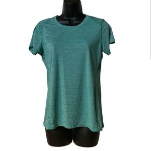 Green REI athletic top, Sz Small, reinforced stitching, wicking material